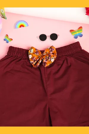 Cutiekins Girls Mid-Rise Shorts