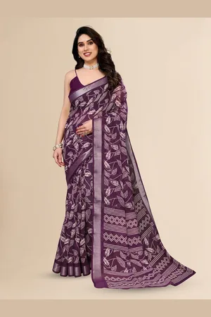 Moda Rapido Ethnic Motifs Zari Linen Blend Saree