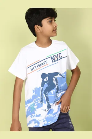 V-Mart Boys Graphic Printed Cotton T-shirt
