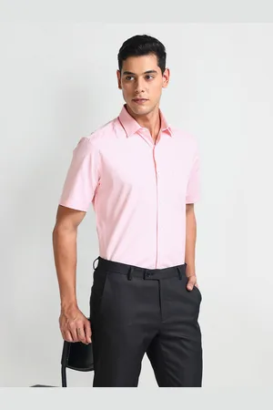 Arrow Regular Fit Spread Collar Opaque Cotton Formal Shirt