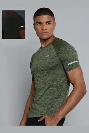 HRX Men Olive Green Rapid Dry T-shirt