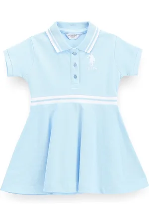 Ralph Lauren Girls Pique Cotton Skater T-shirt Dress