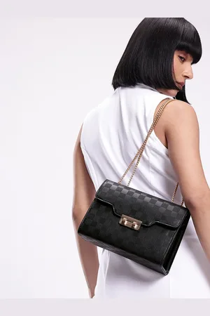 Mast & Harbour Textured Structured Shoulder Bag