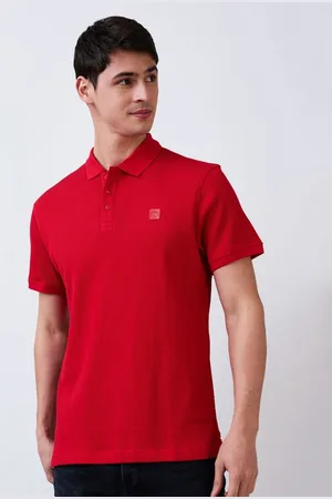 SPYKAR Men Solid Polo Collar Cotton Slim Fit T-shirt