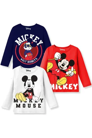 Miss and Chief Boys 3 Mickey Mouse Printed T-shirt