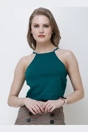 Cation Women Green Solid Top