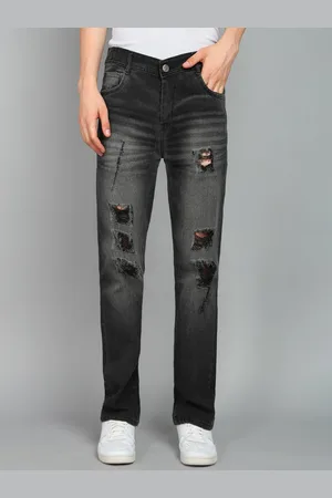 Moda Rapido Men Classic Highly Distressed Heavy Fade Jeans