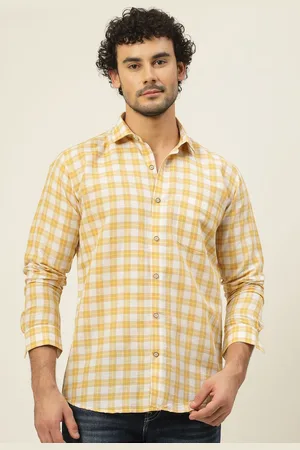 JADEBERRY Men Classic Slim Fit Opaque Checked Casual Shirt