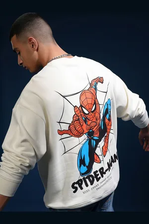 Highlander Marvel Spider Man Men Drop Shoulder Oversized Sweatshirt