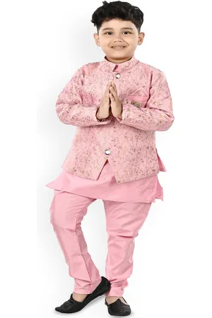 BAESD Boys Straight Kurta with Trousers & Waistcoat