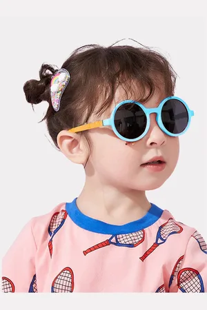 Little Surprise Box LLP Kids Anti Ultraviolet Round Sunglasses with Hardcase Storage
