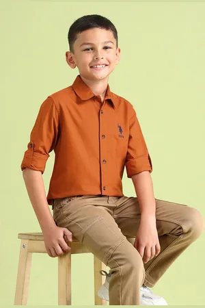 Ralph Lauren Boys Spread Collar Pure Cotton Casual Shirt