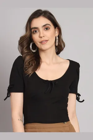 Broowl Scoop Neck Short Sleeves Regular Top