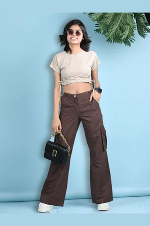 Cutiekins Girls Round Neck Top With Cargo Pant
