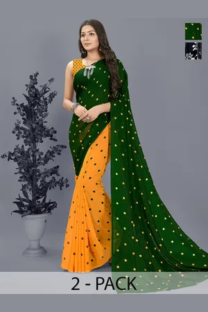 ANAND SAREES Polka Dot Saree Pack of 2