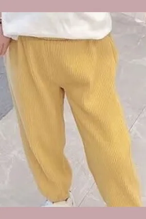 LULU & SKY Girls Tapered Fit Trousers