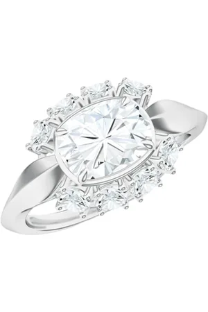 Kicky And Perky 925 Sterling Silver Rhodium-Plated Adjustable Finger Ring