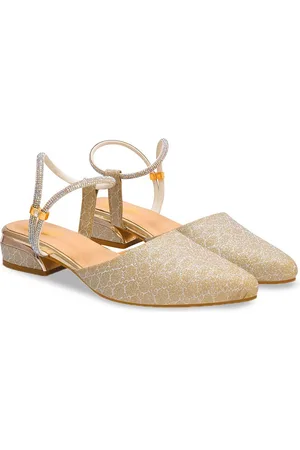 Shoetopia Girls Embellished Party Block Heels Mules