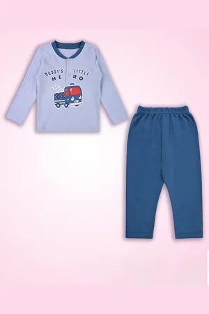 Wish Karo Boys Printed Round Neck Long Sleeves T-Shirt With Trouser