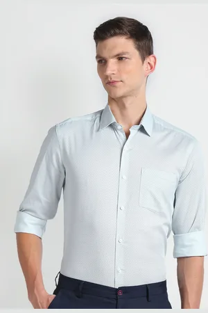 Arrow Slim Fit Cotton Printed Formal Twill Autopress Shirt