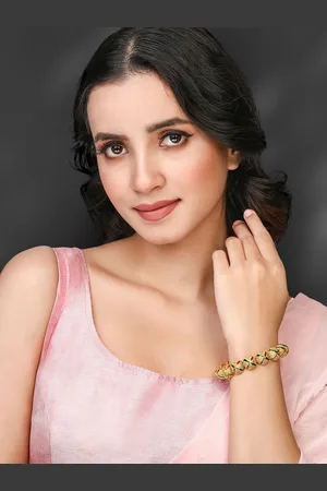 Peora Gold-Plated Openable Kada Bangle