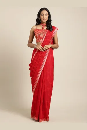 HRITIKA Paisley Printed Zari Saree