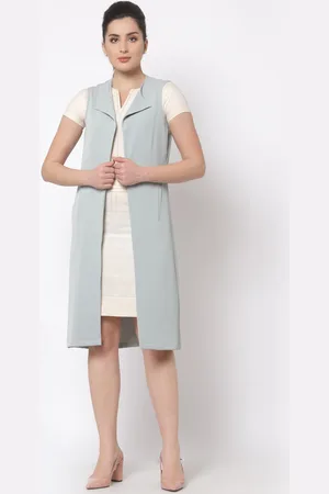 OFFICE & YOU Women Longline Open Front Jacket