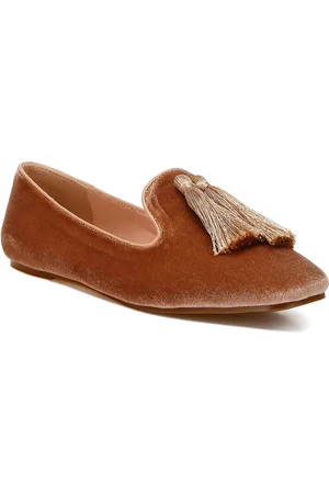 RAG & CO Women Velvet Loafers