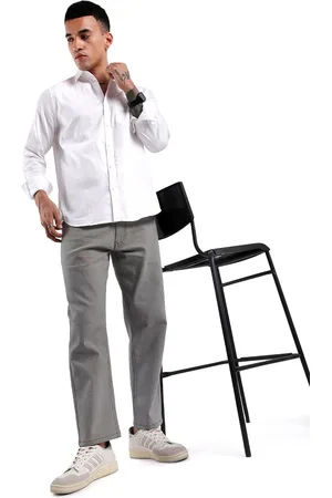 WROGN Men Custom Slim Fit Opaque Casual Shirt