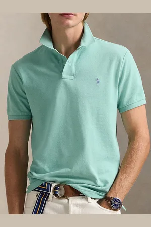 Ralph Lauren Men Solid Polo Collar Cotton T-shirt