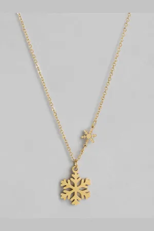 DressBerry Snowflake-Shaped Necklace