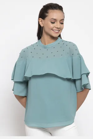 Gipsy Women Blue Embellished Top