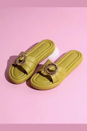 Inc 5 Women Open Toe Flats with Buckles