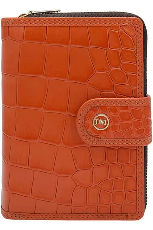 Da Milano Women Textured Leather Zip Around Wallet