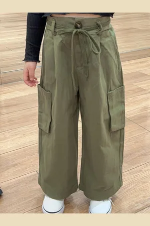 LULU & SKY Girls Loose Fit Trousers