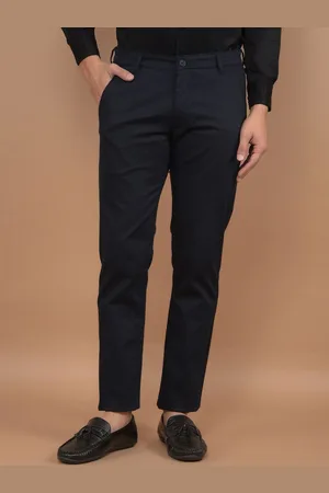 Canary London Men Smart Slim Fit Wrinkle Free Chinos Trousers