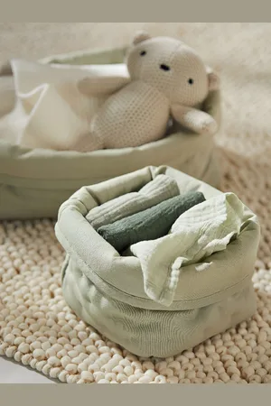 H&M Green 3-Pack Pure Cotton Muslin Comfort Blankets