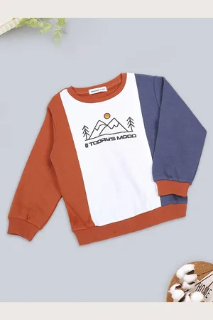 MeeMee Boys Colourblocked Long Sleeves Sweatshirt