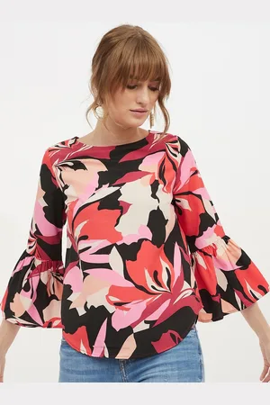 Harpa Women Pink Floral Printed Top