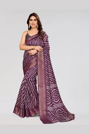 Moda Rapido Leheriya Zari Saree