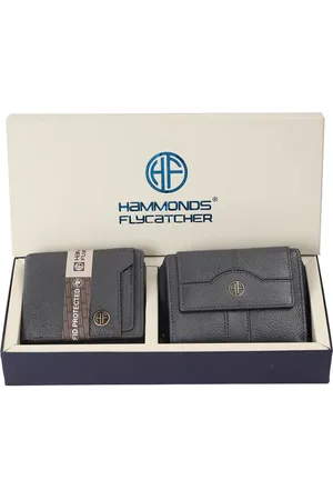 HAMMONDS FLYCATCHER Unisex 2 Textured Leather Two Fold Wallet
