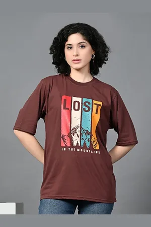 Corsica Women Typography Printed Drop-Shoulder Sleeves Bio Finish T-shirt