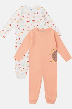 Nauti Nati Girls Pack of 2 Printed Sleepsuit