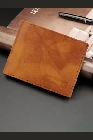 Provogue Men Textured PU Zip Around Wallet