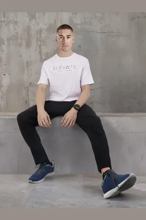 HRX Typography Printed Pure Cotton Relaxed Fit Yoga T-shirt