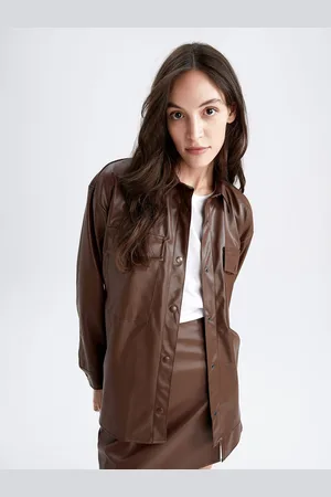 DeFacto Women Brown Casual Shirt