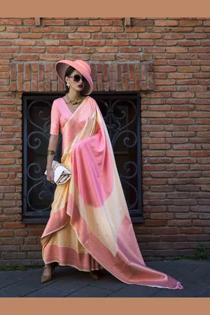 DIVASTRI Ethnic Motifs Woven Design Zari Saree