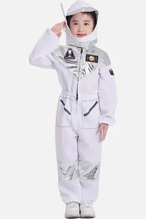 Little Surprise Box LLP Kids White Space Astronaut Halloween Costume Dress Up