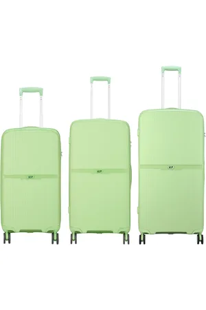 VIP Glider NXT Unisex Set of 3 Light Green Check-In Trolley Bags - (51+61+71cms)