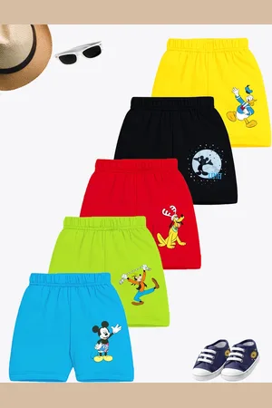 Miss and Chief Boys Pack of 5 Mickey & Friends Printed Shorts